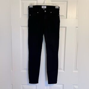 PAIGE Verdugo Ankle, High Rise Skinny, Black, size 27